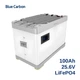 Аккумулятор LiFePO4 Blue Carbon 25.6V 100Ah PowerBattery (XBLFSD2410AW 3152) Белый - изображение 1