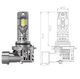 Комплект світлодіодних ламп Qline SA HB4 (9006) 52W 6000K Qline (Small Active) 12V - изображение 1