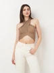 Футболка женская Zara 6427/233 L Золотистая (06427023303040) - изображение 1