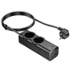 Підовжувач Hoco NS10 Wisdom 2-position PD67W (1USB-A/1C/2Socket) (2m) Black - зображення 1