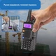 Дводіапазонна рація з ліхтариком Baofeng UV-5R (8 Вт) радіостанція - портативний трансівер VHF / UHF FM для полювання / туризму, 11х5.8 см, чорний "G" (103512035) - зображення 2
