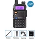 Дводіапазонна рація з ліхтариком Baofeng UV-5R (8 Вт) радіостанція - портативний трансівер VHF / UHF FM для полювання / туризму, 11х5.8 см, чорний "G" (103512035) - зображення 6
