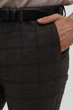 Штани slim fit Trend Collection 1259 чорно-коричневий 30 - зображення 6