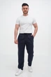 Брюки лен K.O.R 1017 Темно-синий (BLUE) XL - изображение 3