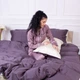 Комплект постельного белья MirSon Сатин Premium Dulness 0001+0240 110х140 (2200000689320) - изображение 8