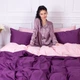 Комплект постельного белья MirSon Сатин Premium Iris 0199+3220 175х210 (2200000688521) - изображение 4