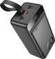 Внешний аккумулятор (Power Bank) Hoco J123C 22.5W 60000mAh LED Light (FCP, PD3.0, QC3.0) 1C+3A Black (39282) - изображение 3