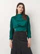 Футболка женская Zara 7901/229 M Зеленая (07901229501039) - изображение 1