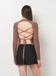 Футболка женская Zara 7901/304 L Бежева (07901304706045) - изображение 2