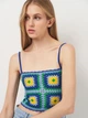 Футболка женская Zara 7901/375 S Синяя (07901375112028) - изображение 4