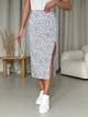 Юбка миди летняя женская Merlini Лакко 400001486 L-XL Белая - изображение 1