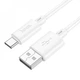 Кабель USB-A – Type-C 2.4A 1 м Hoco X88 White - зображення 1