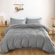 Комплект постельного белья MirSon двуспальный 175x210 см Light Pro 10-004 Gray Satin (2200010170344) - изображение 1