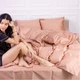 Комплект постельного белья Mirson Сатин Premium Estella 0165 143х210х2 (2200000671462) - изображение 4