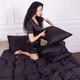 Комплект постельного белья Mirson Сатин Premium Black Pearl 0055 143х210 (2200000671233) - изображение 10