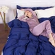 Комплект постельного белья MirSon Сатин Premium Morning sea 0001+4052 200х220 (2200000688682) - изображение 3