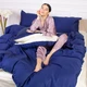 Комплект постельного белья MirSon Сатин Premium Morning sea 0001+4052 200х220 (2200000688682) - изображение 9