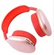 Беспроводные Красные Bluetooth-наушники Macaron P9 Max: глубокий бас, шумоподавление, микрофон, 40 мм динамики - изображение 2