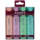 Маркер Axent Highlighter 2537-80-A, 1-5 мм, клиноподібний, набір - зображення 1