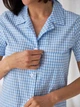 Ночная рубашка женская хлопковая большого размера BARWA garments 0364 XL Голубая (2110003644038) - изображение 9