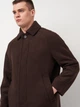 Пальто мужское H&M 1035890 M Темно-коричневое (KAY2000001578940) - изображение 4