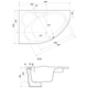 Ванна акриловая Cersanit Kaliope 153x100 L - изображение 2