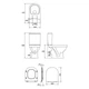 Унитаз-компакт ZIP Cersanit Zip 781 SimpleOn 011 3/5 л с сиденьем duraplast Slim Soft Close K121-012 - изображение 2