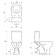 Унитаз - компакт Cersanit Arteco CleanOn 011 K667-056 с сидением Duraplast Soft Close - изображение 3