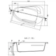 Ванна акриловая Cersanit Joanna New 150x95 R - изображение 3