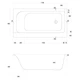 Ванна акриловая Cersanit Smart 170x80 L - изображение 2