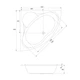 Ванна акриловая Cersanit Venus 140x140 S301-038 - изображение 3