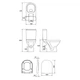 Унітаз-компакт ZIP Cersanit Zip 779 SimpleOn 011 3/5 л з сидінням duraplast Soft Close K121-010 - зображення 2