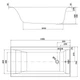Ванна прямоугольная Cersanit Larga 150x75 S301-304 - изображение 3