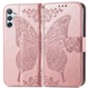 Чохол UniCase Butterfly Pattern для Samsung Galaxy A36 (A366) / A56 (A566) - Rose Gold - зображення 1