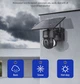 Уличная поворотная Wifi IP камера Sectec ST-S518M-3M с солнечной панелью черная - изображение 4