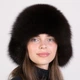 Зимняя меховая шапка ушанка из натурального меха песца Меховой Стиль Зимушка 54-60 Коричневый (407/J) - изображение 1