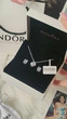 Набор Pandora "Блистательный прямоугольник с ореолом" + подарочная упаковка - изображение 1