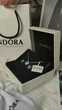 Набор Pandora "Блистательный прямоугольник с ореолом" + подарочная упаковка - изображение 8