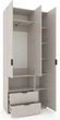 Шкаф Metkas Home A002L 1000x420x2300 мм ЛДСП Кашемир (MA002L-K) - изображение 2