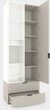 Шкаф Metkas Home A001L 800x420x2300 мм ЛДСП Кашемир-Белый Снег (MA001L-KB) - изображение 2