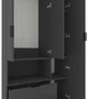 Шкаф Metkas Home A002L 1000x420x2300 мм ЛДСП Антрацит (MA002L-A) - изображение 4