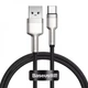 Кабель Baseus Cafule Metal Data Type-C 66W 1m Black - изображение 1