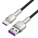 Кабель Baseus Cafule Metal Data Type-C 66W 1m Black - изображение 5