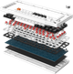 Клавиатура механическая проводная GamePro MK160W Hot-Swap Red Swich 75% RGB White - изображение 2