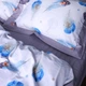 Комплект постельного белья MirSon Satin print Elit Azure Jay 143х210х2 (2200005394281) - изображение 4