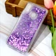Чехол Glitter для Xiaomi Redmi Note 5 / Note 5 Pro Global Бампер жидкий блеск фиолетовый - изображение 1
