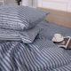 Комплект постельного белья MirSon Семейный 2 x 143x210 см Royal Soft Stripe 30-0030 Georgia Сатин (2200009298417) - изображение 2