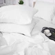 Простынь на резинке MirSon 00-0000 Snow White 180х200 см Сатин (2200009416019) - изображение 3