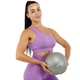 Слэмбол мяч набивной 7кг d-23 см Slam Ball Record для кроссфита и фитнеса резина минеральный наполнитель серый FI-5165-7 - изображение 9
