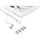 Кулер для ПК ID-Cooling AF-125-W Trio — 3×120×120×25 мм, 500–2000 об/хв, 78.25 CFM - зображення 7